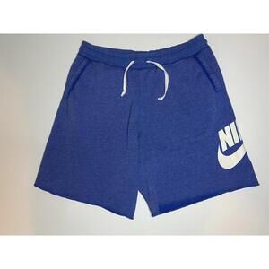 Nike Alumni Men's French Terry Shorts, blue, size XL
